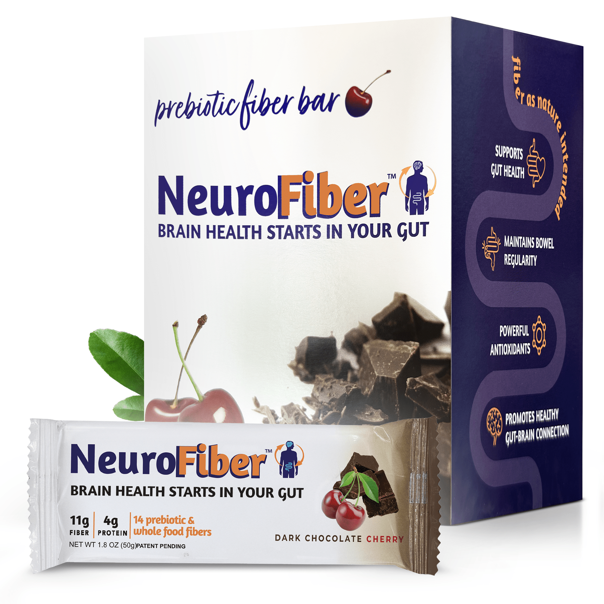 Chocolate Cherry Box: 14 bars - NeuroFiber