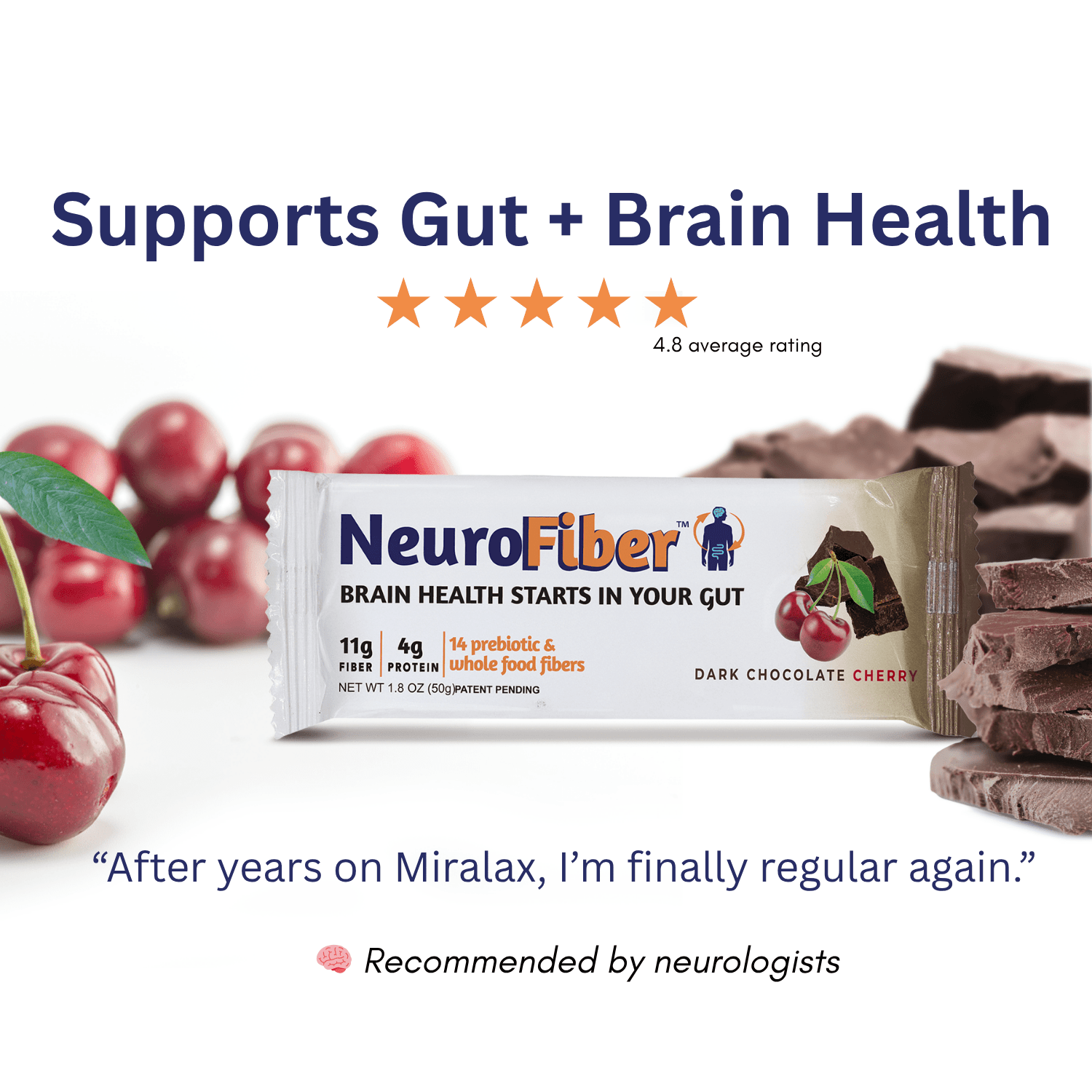 Chocolate Cherry Box: 14 bars - NeuroFiber