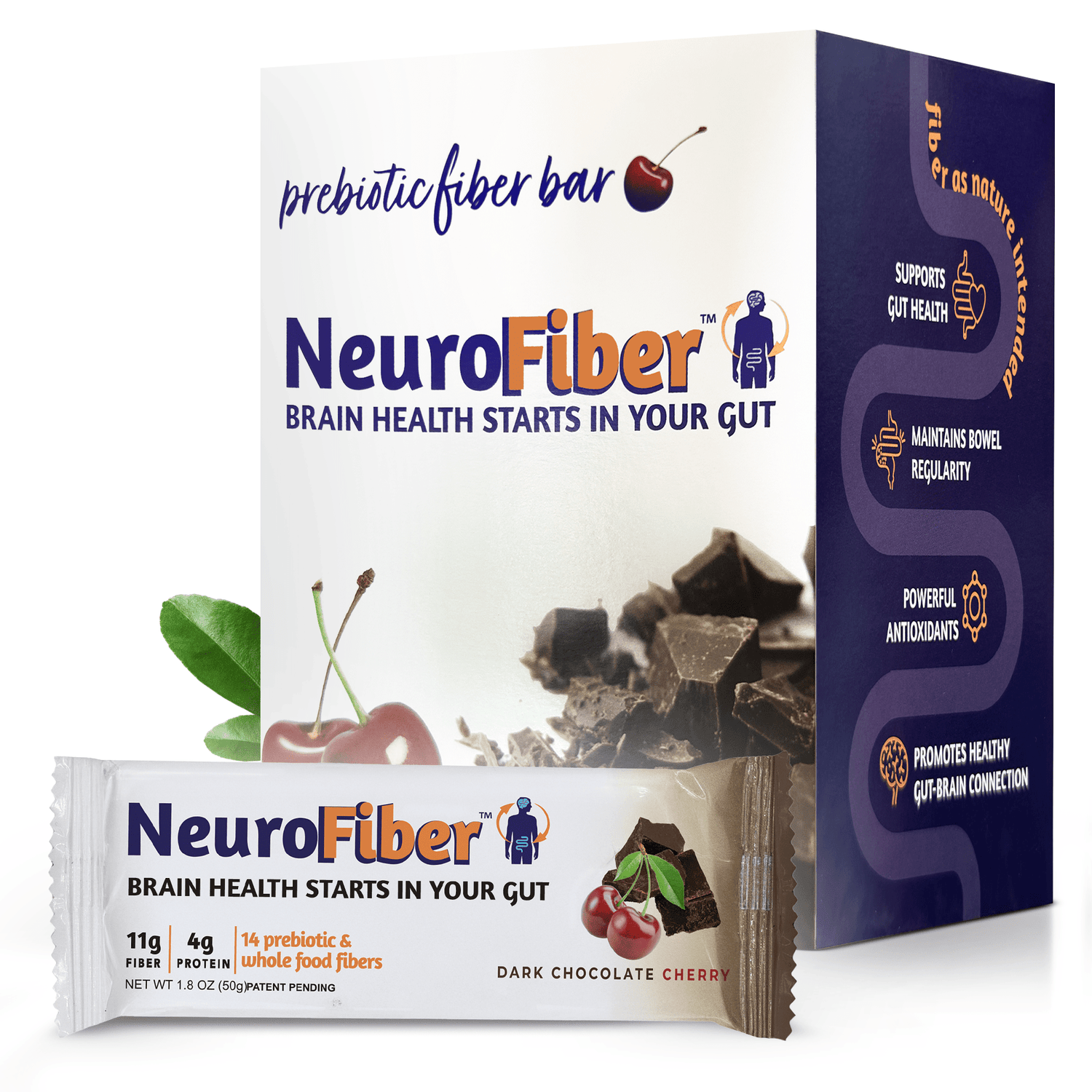 Chocolate Cherry Box: 14 bars - NeuroFiber
